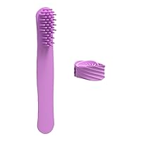 Comfortable and Easy to Use Silicone Hair Comb Featuring Patting Design