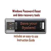 Computer Password Reset & Data Recovery Tools for Windows - on 8GB USB Flash Drive