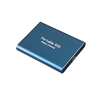 2TB Ultra Slim Portable Solid State Drive USB 3.1 for Laptop, Desktop Computer, Smart TV, TV Boxes, Routers, Androd Phone with OTG Function, Shockproof Mobile Hard Drive 2TB Blue