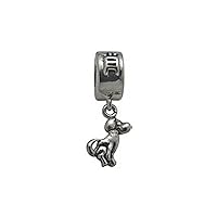 Sterling Silver Chinese Zodiac-Dog Bead/Charm