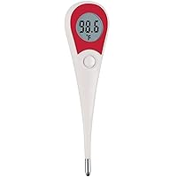 Healthwise Digital Thermometer | 8-Second Readout | Jumbo Backlit Display | Flexible Tip