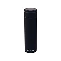 Smart Flask (2nd Generation) | 17 Oz | BPA-Free Stainless Steel | Reusable Water Bottle | Replaceable Battery | Double Walled Vacuum Insulated | Keeps Hot for 15 Hrs, Cold for 24 Hrs (Black)