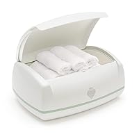 Prince Lionheart Warmies Wipes Warmer Designed for Reusable Cloth Wipes | Soft Glow Nighlight | Includes 1 everFRESH Pillow and 4 Warmies Cloth Wipes