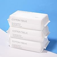 Disposable Soft Dry Wipes, Simple Wet and Dry Cleansing Face Towel, Skincare Facial Cotton Tissue, for Sensitive Skin & Baby Care & Makeup Removing & Surface Cleaning (3pack=300pcs)