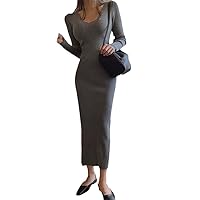Spring Sexy Women Bodycon Knitted Dress Solid Deep V-Neck Chic Office Ladies Black Skinny Party Vestidos Female