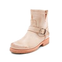 Frye Veronica Booties for Women Made from Full Grain Brush-Off Leather with Antique Metal Hardware and Waterproof, Hand-Stitched Goodyear Welt Construction – 5 ¾” Shaft Height