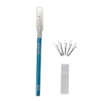 Seam Ripper Thread Unpicker with Metal Handle and Clear Protective Cover Repalce Heads for Sewing and Crafting
