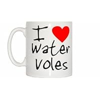 I Love Heart Water Voles Mug