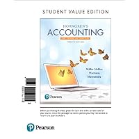 Horngren's Accounting, The Financial Chapters Horngren's Accounting, The Financial Chapters Paperback Loose Leaf Printed Access Code