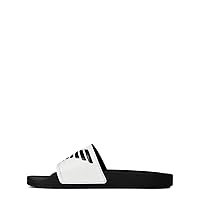 EMPORIO ARMANI Men's slippers bandeau slide sea swimming pool beachwear article XVPS04 XN747 SHOES BEACHWEAR MADE IN ITALY, D287 White/Black/Black, 4