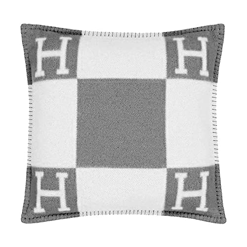 Pillowcase Decorative Throw Pillow H Pillow Case Cushion Cover Suitable for Car Sofa Bedroom 17.5" x 17.5"