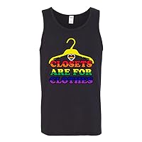 Closets are Fore Clothes Tank Tops LGTBQ Gay Pride Novelty Tanktop