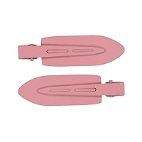 2Pcs/lot Beauty Seamless Hairpin Professional Styling Hairdressing Makeup Tools Hair Clips For Women Girls Hair Accessories (Color : Dusty pink)