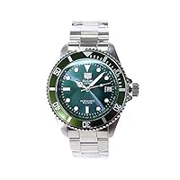 Elgin FK1426S-GR Watch, Quartz, Green, Silver, Men's, Dial Color - Green, Bracelet Type
