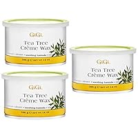 Tea Tree Creme Wax Soothing Formula 14 oz (3 pieces) GiGi Tea Tree Creme Wax Soothing Formula 14 oz (3 pieces)