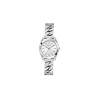 GUESS Ladies 32mm Watch - Iridescent Bracelet Silver Dial Iridescent Case