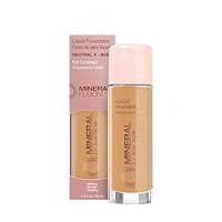 Mineral Fusion Liquid Foundation, Neutral 4, 1 Fl Ounce (Pack of 2)