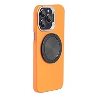 LOFIRY- Magnetic Case for iPhone 15Pro Max/15 Pro/15 Plus/15, Military-Grade Shockproof Cover with Ring Stand and Camera Hole Protective (15 Pro Max,Orange)