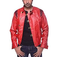 Unisex Red Akira Kaneda Costume for Cosplay - Red Motorcycle Real Leather Jacket