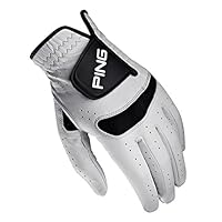 PING New RH Sensor Sport White/Black Solite Cabretta Leather Golf Glove Mens (S)
