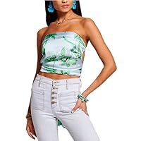 Ramy Brook Women's Floral Printed Ollie Backless Top