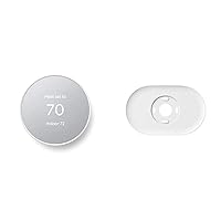 Nest Thermostat - Smart Thermostat for Home - Programmable Wifi Thermostat & Trim Kit - Made for the Nest Thermostat - Programmable Wifi Thermostat Accessory - Snow