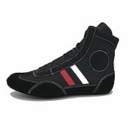 Sambo Shoes- Adult Kids Sambo Boots Soft Sole European Martial Arts Wrestling Shoes Boxing MMA Shoes Combat Fighting Shoes Training Competition Unisex
