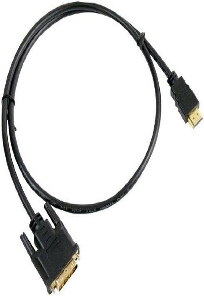 Pyle Home HDMI to DVI Adapter Cable-1 x DVI Male 18 Pin,1 x HDMI Male 19 Pin w/ 24K Gold-Plated Connectors,For Blu-Ray DVD Player,Video Game Console,TV Monitor Home Theater&Gaming-Pyle PHDMDVI3