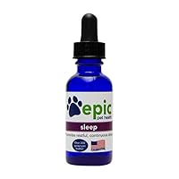 Sleep - All Natural Liquid Supplement - Encourages Restful, Continuous Sleep Naturally, Can Calm an Injured or Scared Pet (Dropper, 2 Ounce)