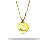 Pendant Necklace Mom Gift Personalized Names Personalized Jewelry Kids Names Necklace Heart Necklace Mother's Day Gift Idea For Mom