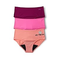 Girls Period Hipster Underwear for Teens, Pack of 3
