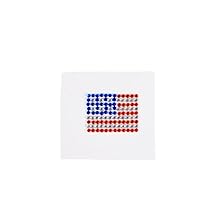 Expo International Peel-N-Glitz American Flag Applique/Patch-Red, White, Blue Tulle, Multi