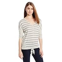Lucky Brand Womens Tiefront Top