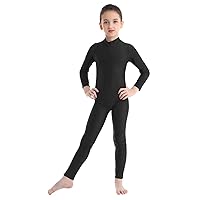 FEESHOW Kids Boys Girls Full Length Bodysuit Unitards Spandex Zentai Costumes Gymnastics Leotard