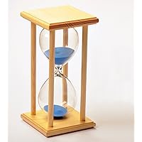 Original Wood Frame Hourglass Blue Sand 30 Minutes Sand Timer