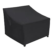 ABCCANOPY Stackable Seat Cover Furniture Cover Outdoor Waterproof Chair Cover Windproof and Dustproof Tear and Uv Resistance Universal Chair Cover 37x30x31x20 Black