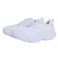 Hoka Men's Bondi 8 Sneaker, White/White, 9