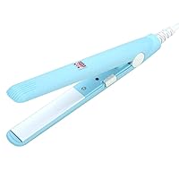 2 in 1 Hair Straightener, Ceramic Tourmaline Plate Beauty Flat Iron Heating Curler Small Lightweight & Portable Travel Size Straightening Iron (Color : #3, Size : US)