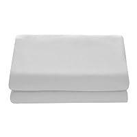 1-Piece Ultra Soft Flat Sheet - Elegant, Breathable, Silver, King, Cal King