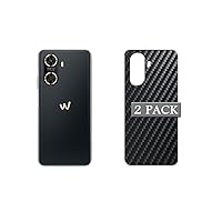 Vaxson 2-Pack Back Protector Film, compatible with WIKO Hi Enjoy 60 5G Black Sticker Skin [ Not Tempered Glass Screen Protectors ]
