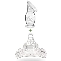 haakaa Manual Breast Pump with Base 4oz and Butterfly Nipple Shield Set