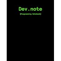 Dev.Note: Programmers Graph Paper Notebook with Computer Science Data Structures & Algorithm cheat sheets