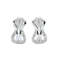 1.00ct Round cut Lab-Created Diamond Women's Stud Earrings 925 Sterling Silver