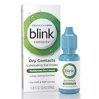 BLINK Contacts Lubricating Eye Drops for Soft & RGP Contact Lenses, 0.34 fl oz NutriTears Supplement for Dry Eyes 50 ct Soft Gels