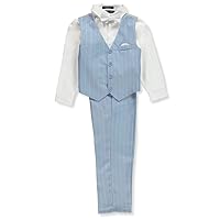 Boys' 4-Piece Stripe Suit Pants Set