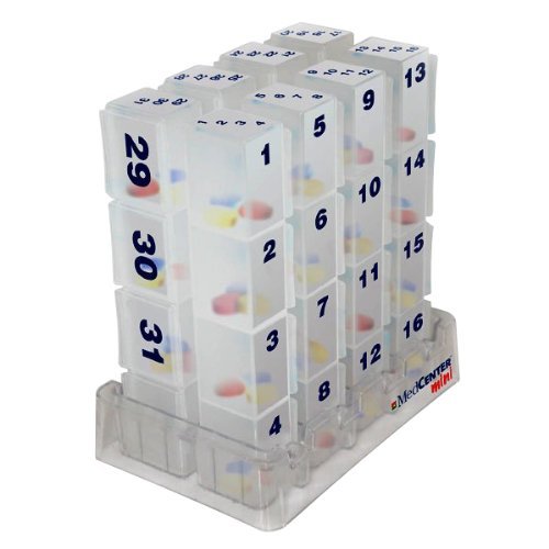 Medcenter 70324 Medcenter 70324 Mini 31 Day Pill Organizer Talking Reminder