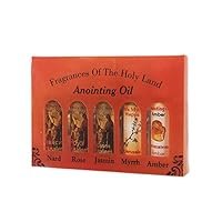 Lot of 5 Mix Anointing Oil in Roll On Bottles 10 ml - from Jerusalem