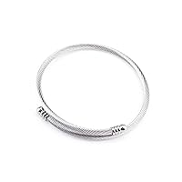 FELIXTA 5sets 304 Twist Wire Bracelet Bangle for DIY Bracelets Charms Jewelry Making Handmade Accessories-14081