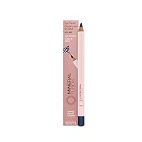 Mineral Fusion Eye Pencil, Navy Blue Eyeliner with Soothing Chamomile, Meadowfoam & Vitamin E, Velvety Smooth, Hypoallergenic Eye Makeup to Line & Define, Long-Lasting Eyeliner Pencil, Azure, 0.04 Oz