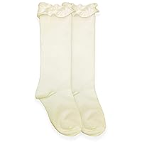 Jefferies Socks Girls' Ruffle Knee High